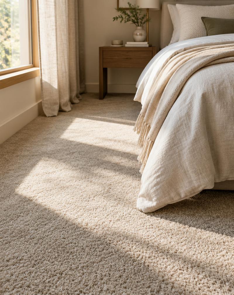 Carpet flooring in a residential interior